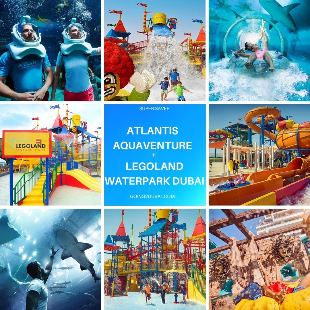 Atlantis Aquaventure + Legoland Waterpark Combo