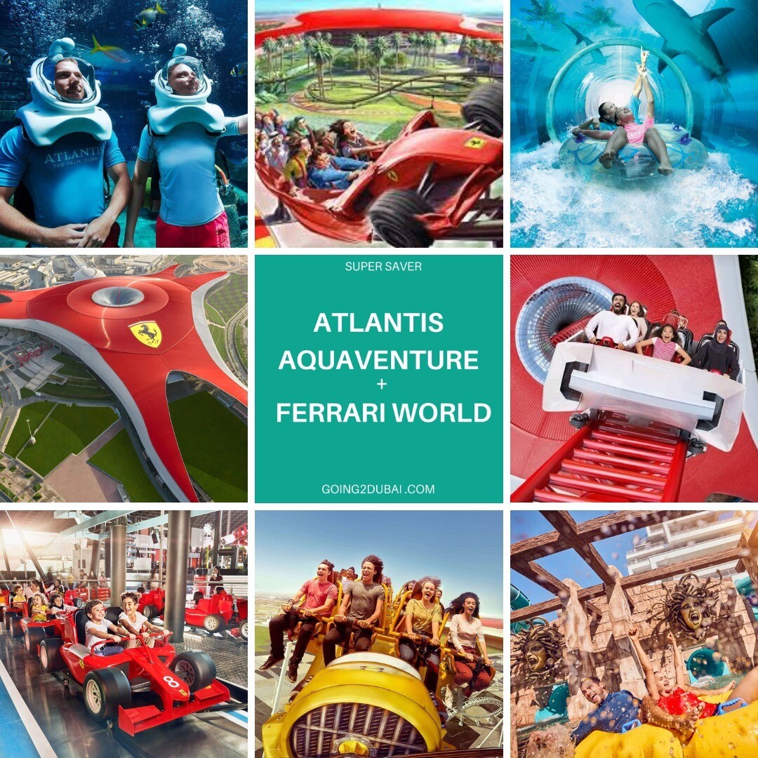 Atlantis Aquaventure + Ferrari World