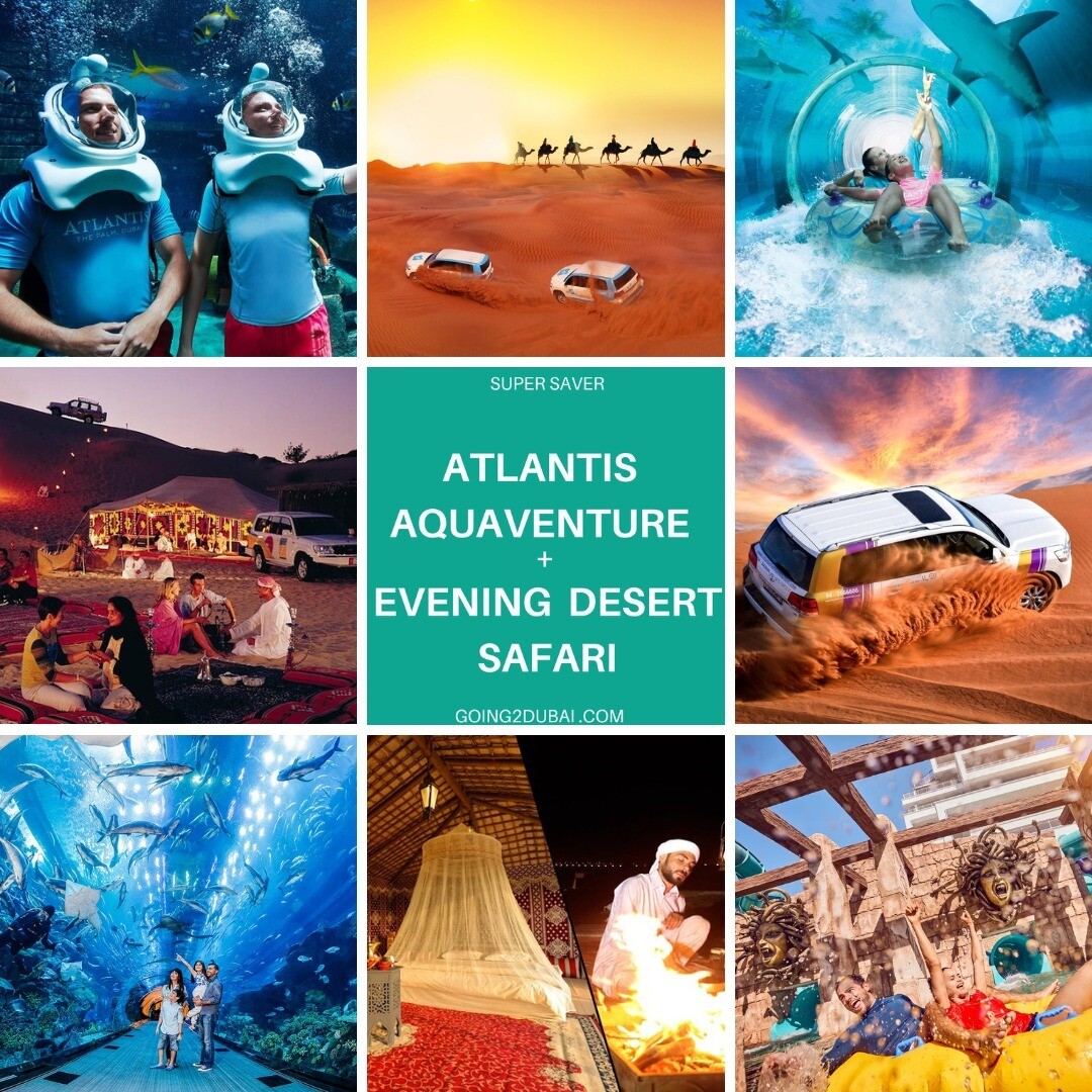 Atlantis Aquaventure + Evening Desert Safari