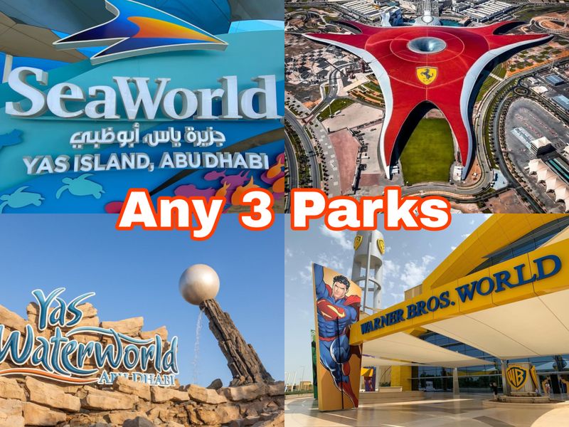 3 Day Any 3 Park-YAS Island Abu Dhabi