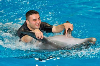 Majestic Swim With Dolphins - Dubai Dolphinarium