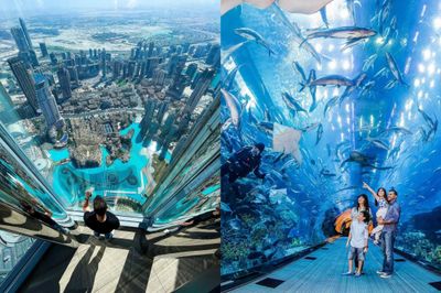 Burj Khalifa - At The Top + Dubai Aquarium