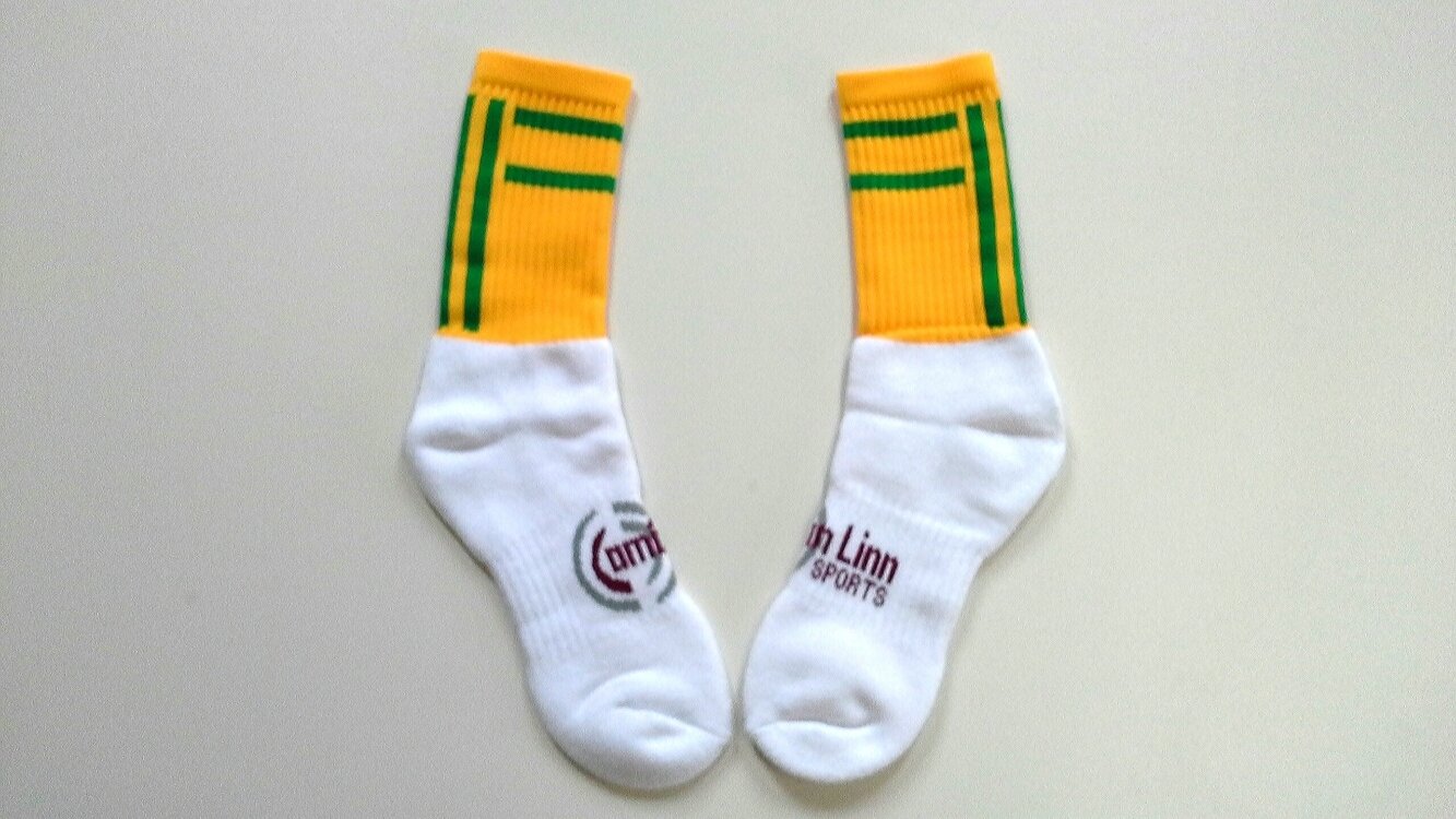X Large Midi Socks - Yellow and Green