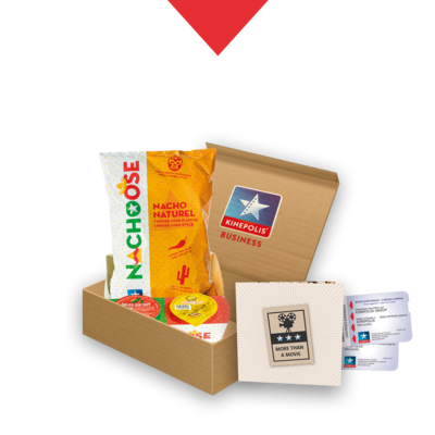 Nacho Gift box met 2 2D-bioscoopvouchers