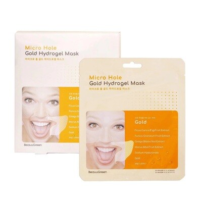 Gold Micro Hole Hydrogel Mask