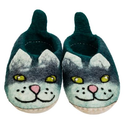 Wool Slippers Cut Ornament Pink