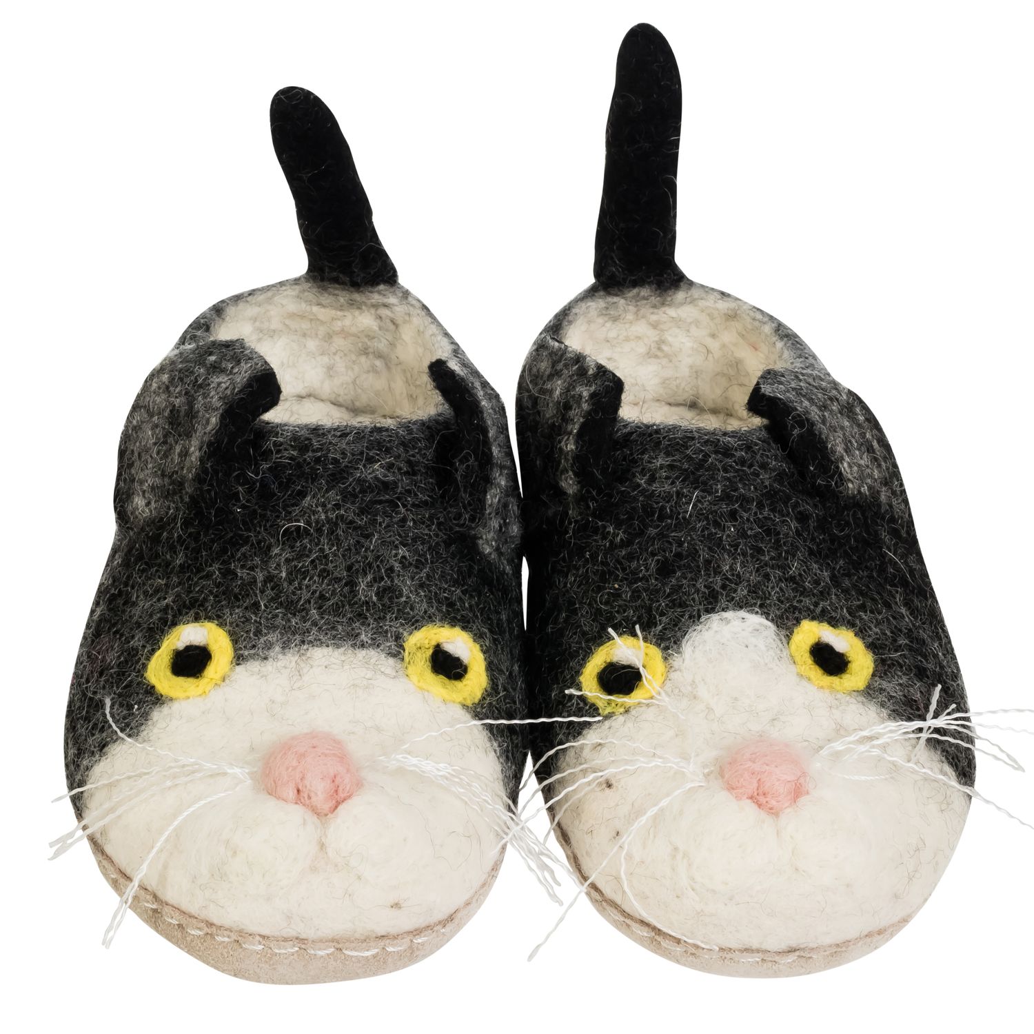 Wool Slippers Cut Ornament Pink