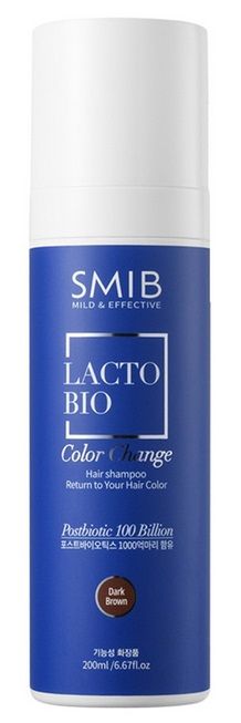 SMIB Lactobio Hair Dye Shampoo Brown 200ml