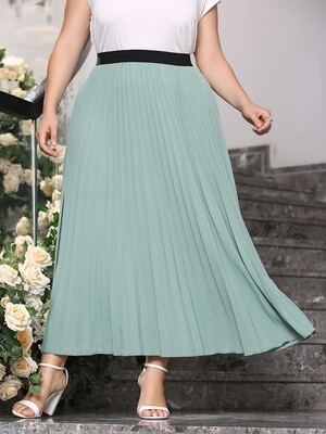 Pleated maxi skirt 1XL