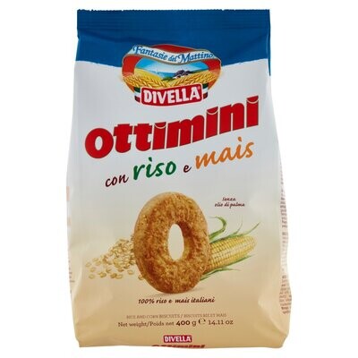 DIVELLA OTTIMINI C/RISO E MAIS 400g