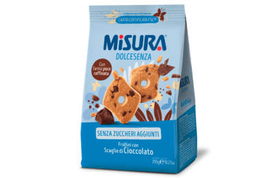 MISURA BISCOTTO GOCCE DI CIOCCOLATO