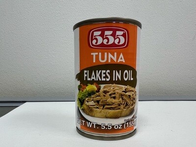 555 tuna flakes in oil (sardines size )