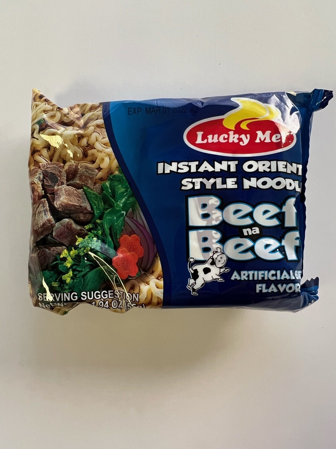 Lucky Me Beef Ne Beef Instant Noodle Soup