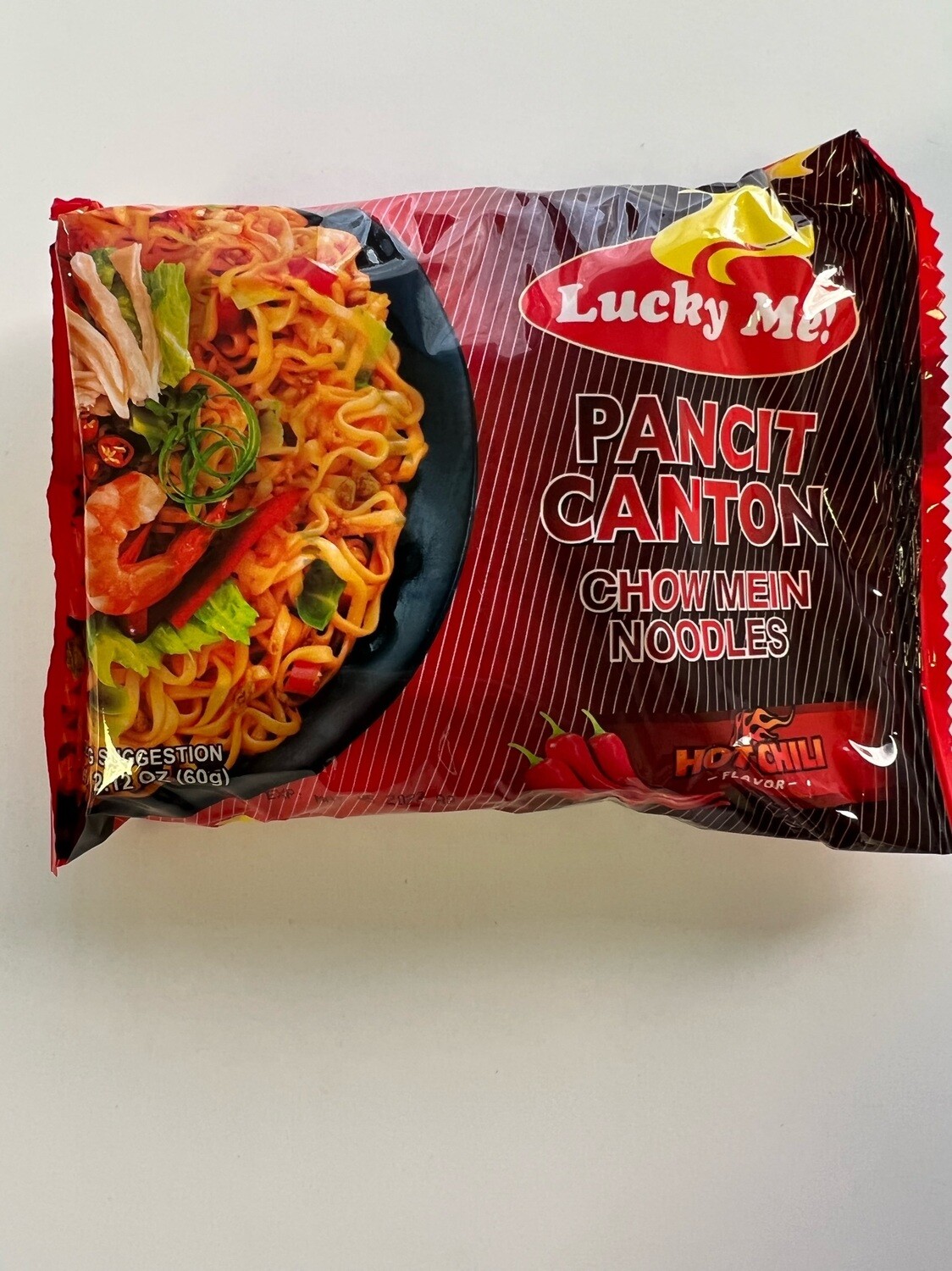 Lucky Me Pancit Canton Extra Hot Chili Flavor