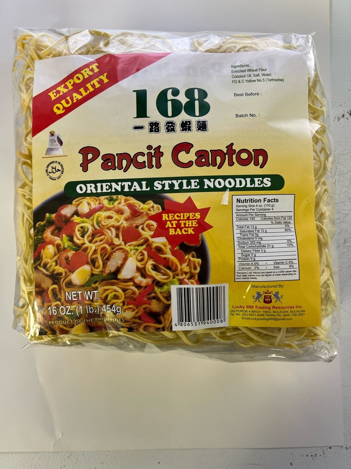 168 Pancit Canton Noodles