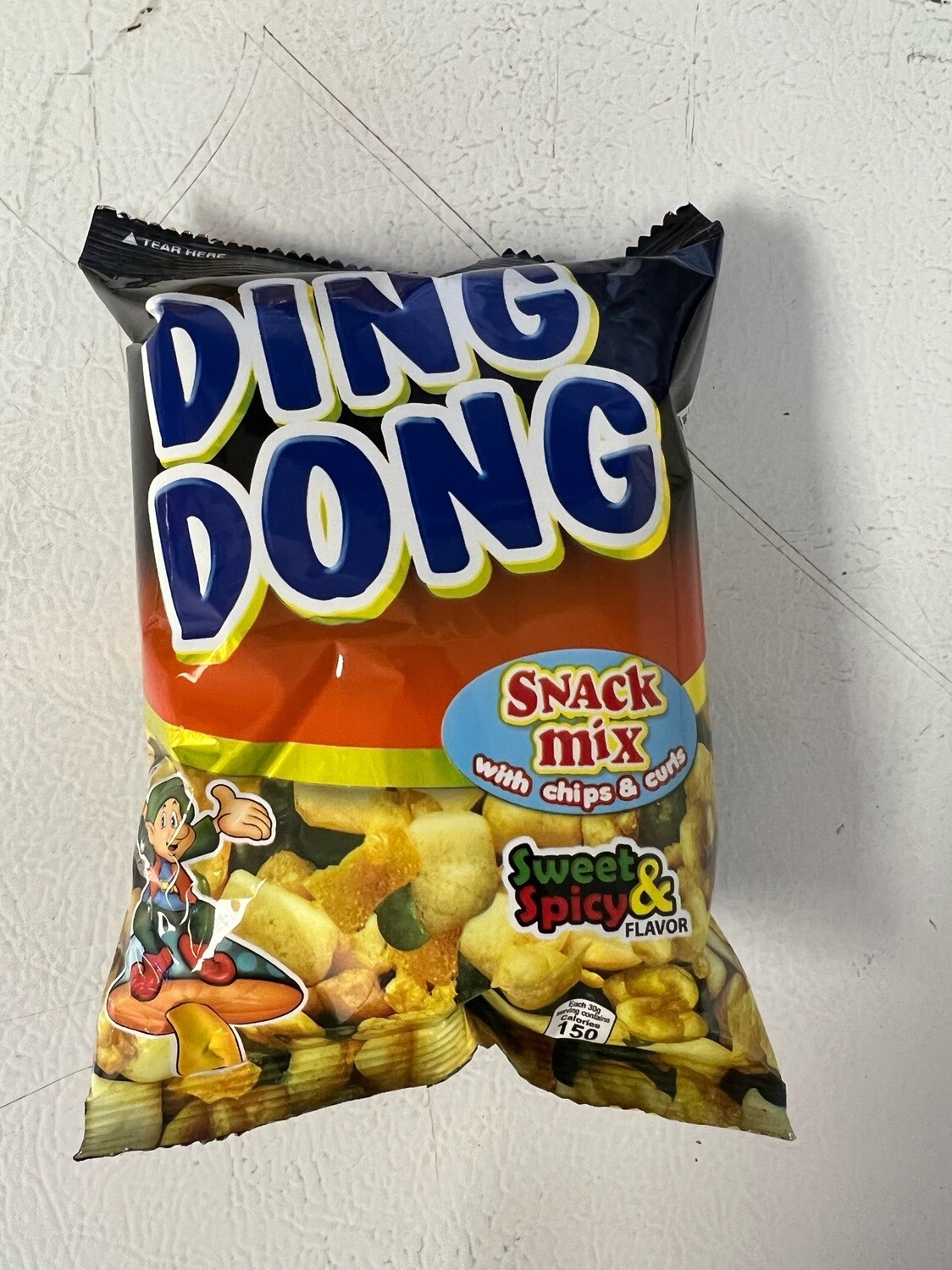 Ding dong Sweet/Spicy snack mix with chips and curls