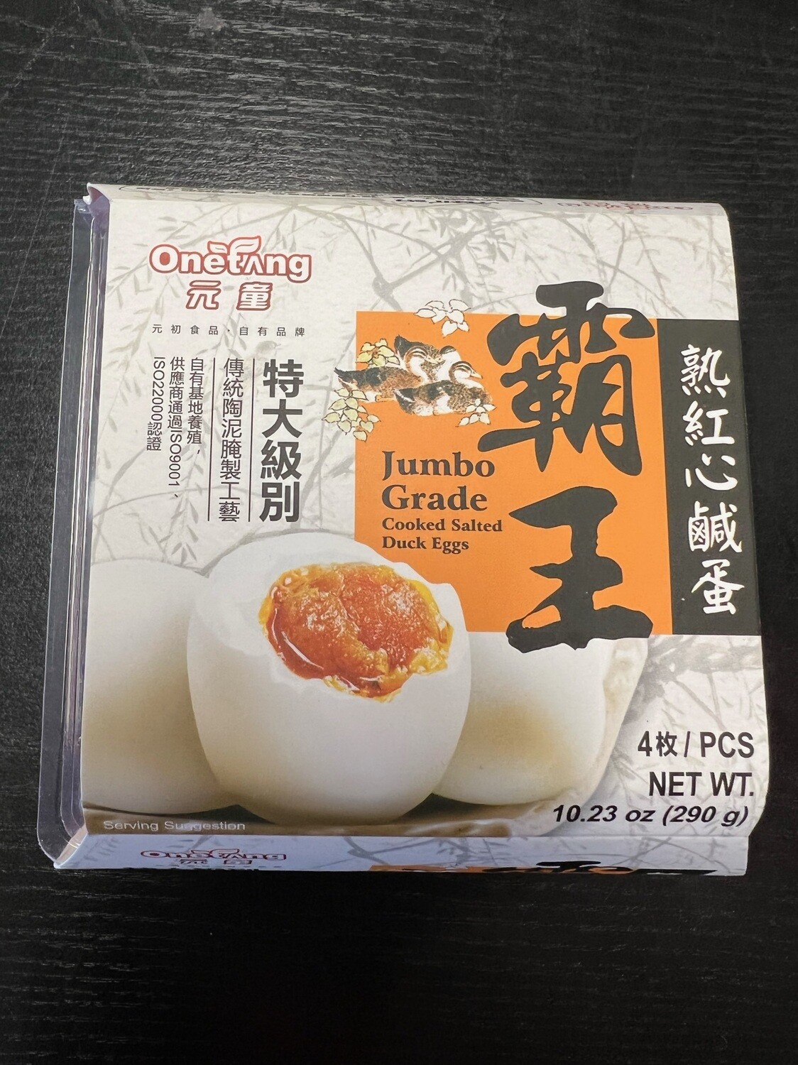 Onetang Salted Duck Egg Jumbo 4 Pcs\pk