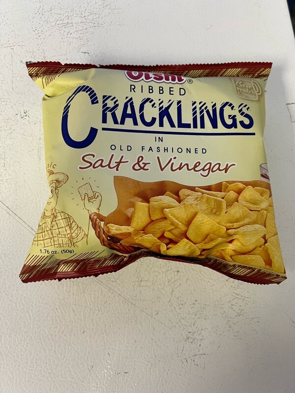 Oishi Ribbed Crackling Salt And Vinegar (Small)