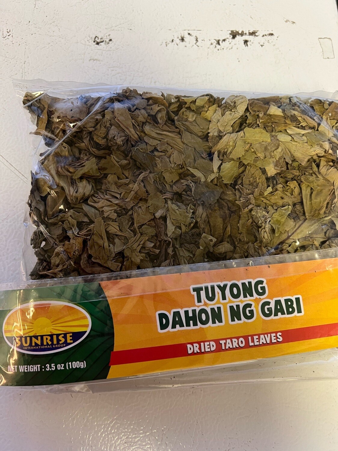 Sunrise Tuyong Dahon Ng Gabi Dried Taro Leaves