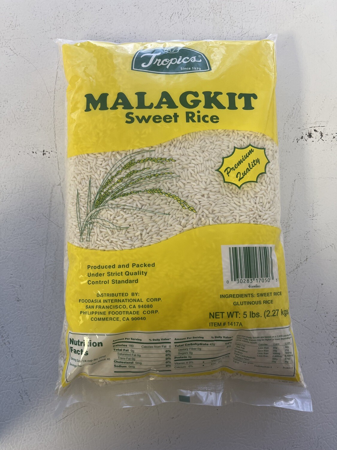 Tropics Sweet Rice Long Grain 5 Lbs