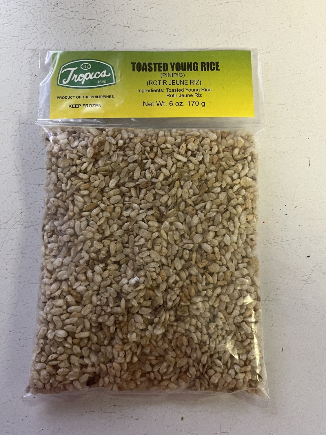 Tropics toasted young rice (Pinipig)