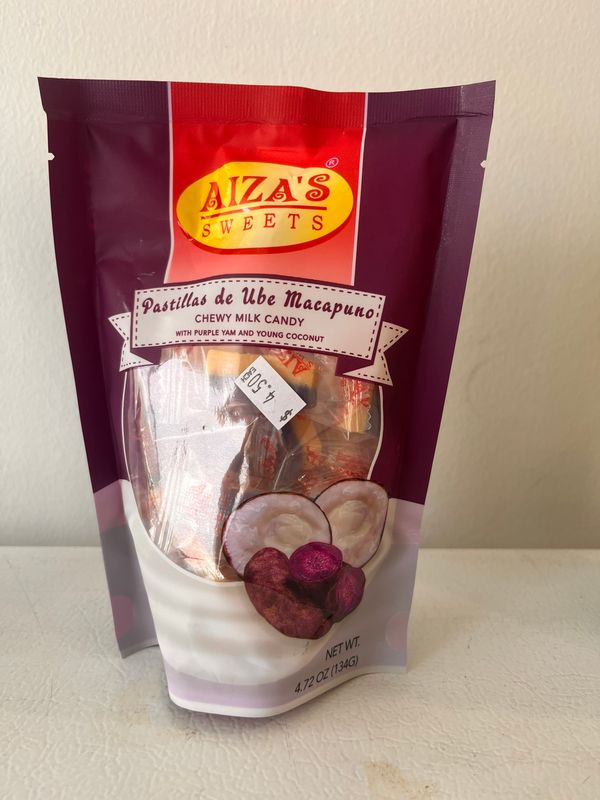 Aiza&#39;s Sweets Pastillas De Ube Macapuno