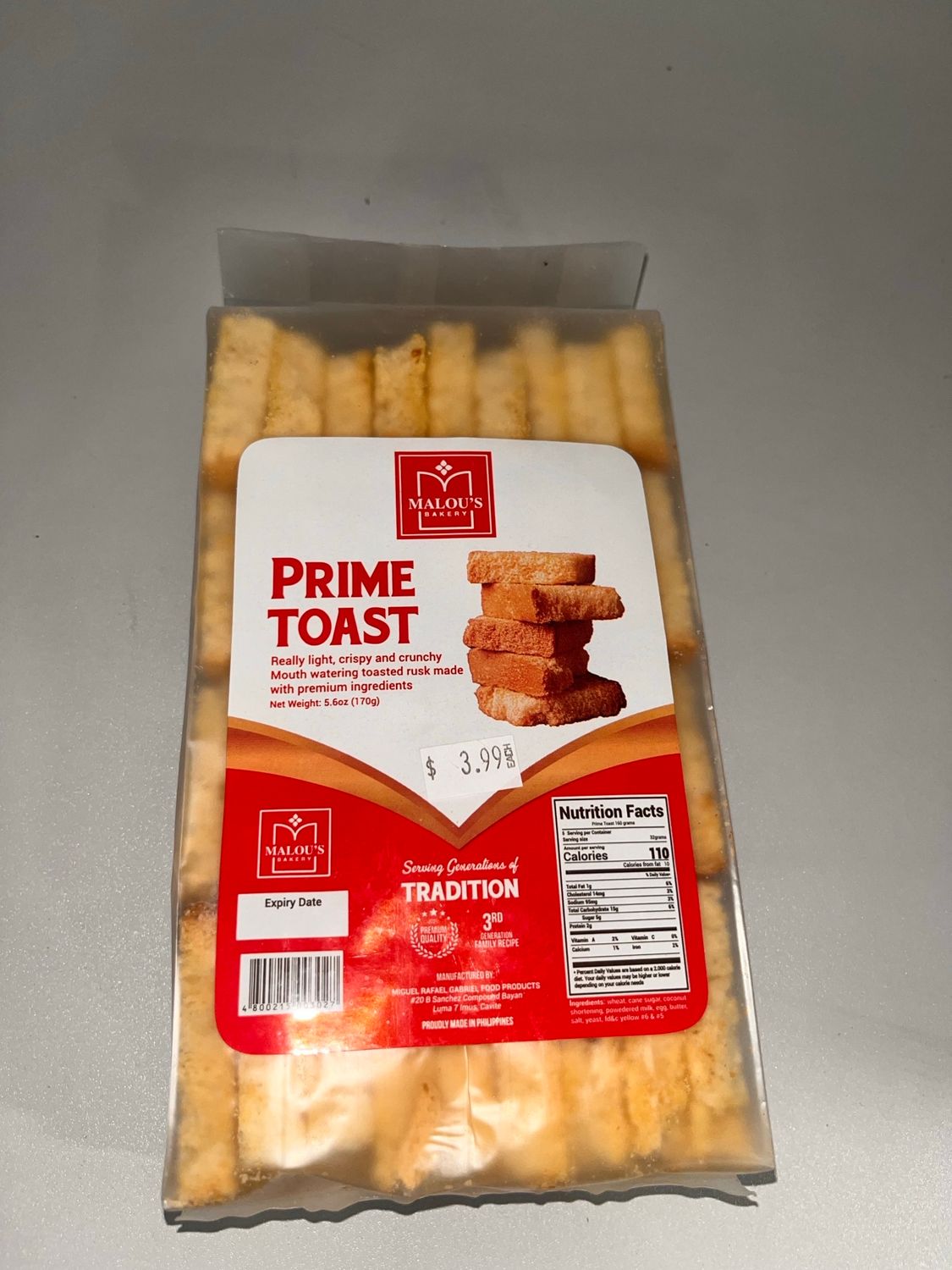 Malou&#39;s Prime Toast