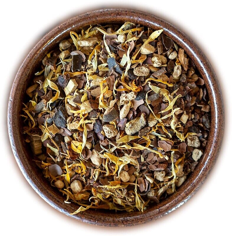 Tisana “Dolce Armonia” - Miscela con Zenzero-Cannella-Fiori di Calendula e bucce di Cacao.