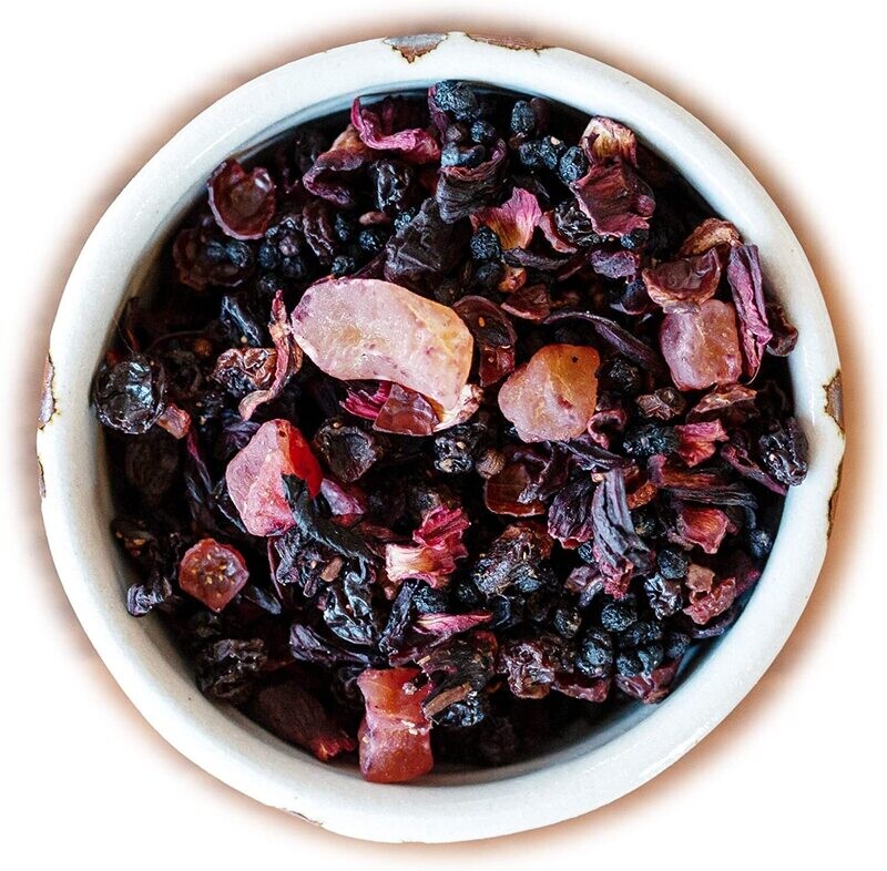 Infuso di Frutta "Dolce Carezza" con Frutti Rossi e pezzi di Cioccolato