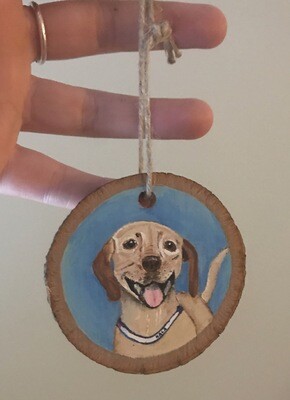 Hand Painted Pet Wooden Ornament