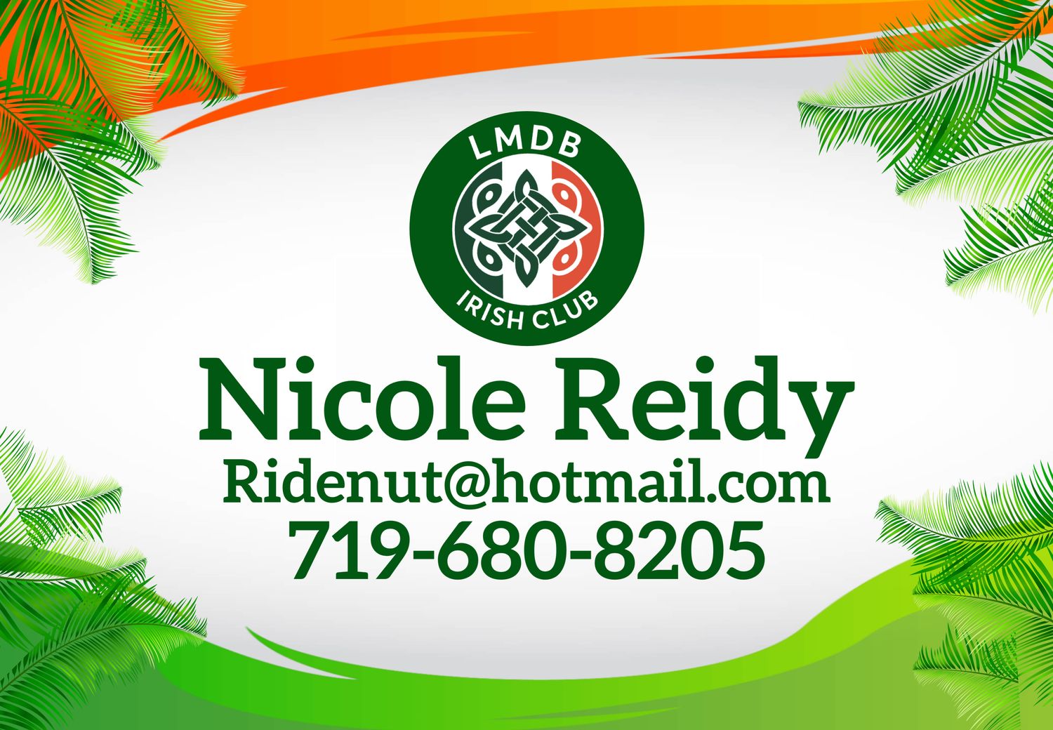 Irish Club Luggage Tag with Strap