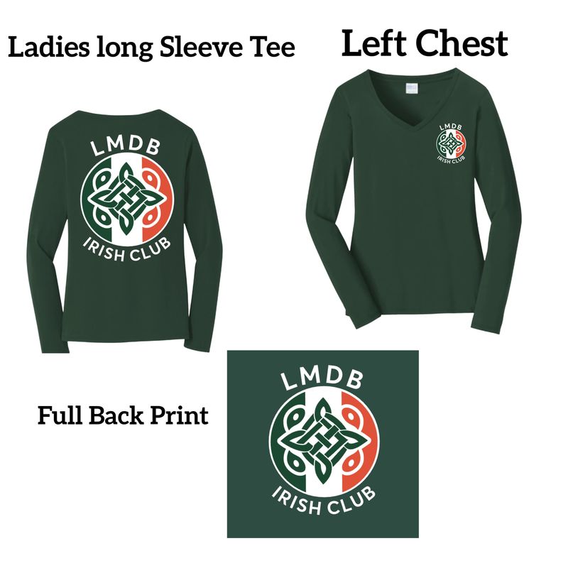 Irish Club Ladies long sleeve tee