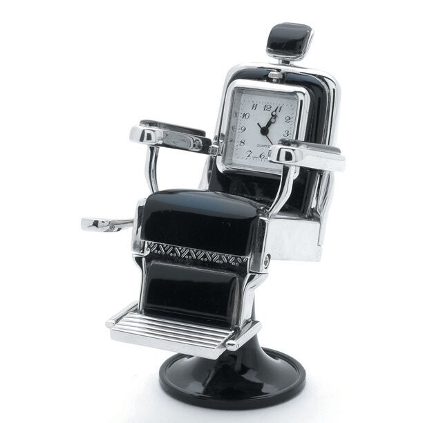 Swivel Chair Mini Desk Clock