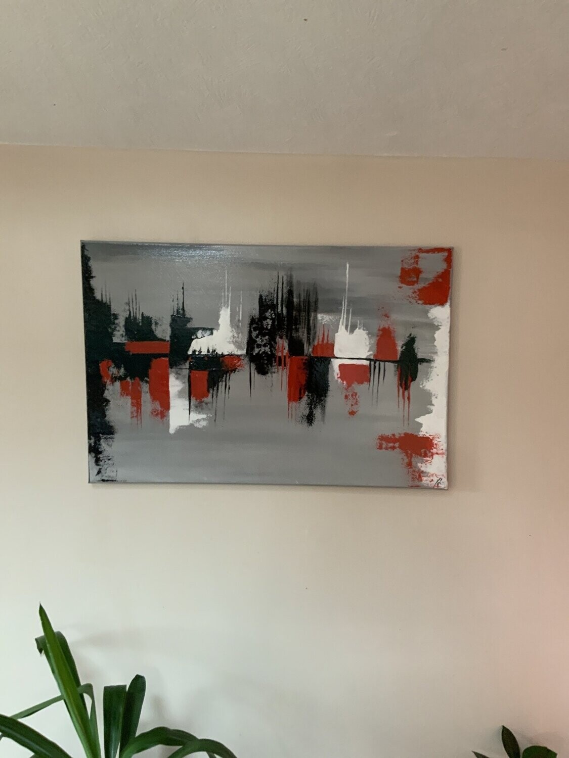 Black/Red/White - Grey Horizontal
