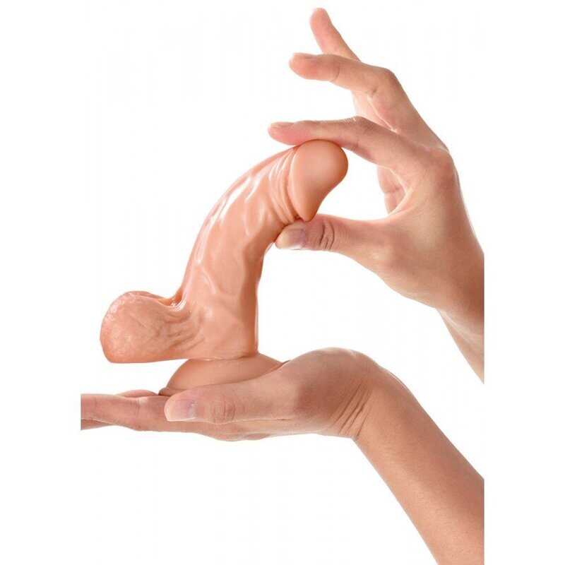 Gode réaliste avec testicules et ventouse/Plusieurs Tailles