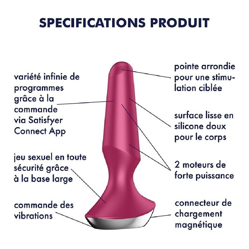 Plug anal vibrant connecté USB ilicious 2 Satisfyer