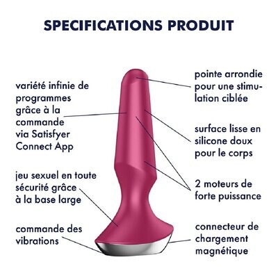 Plug anal vibrant connecté USB ilicious 2 Satisfyer