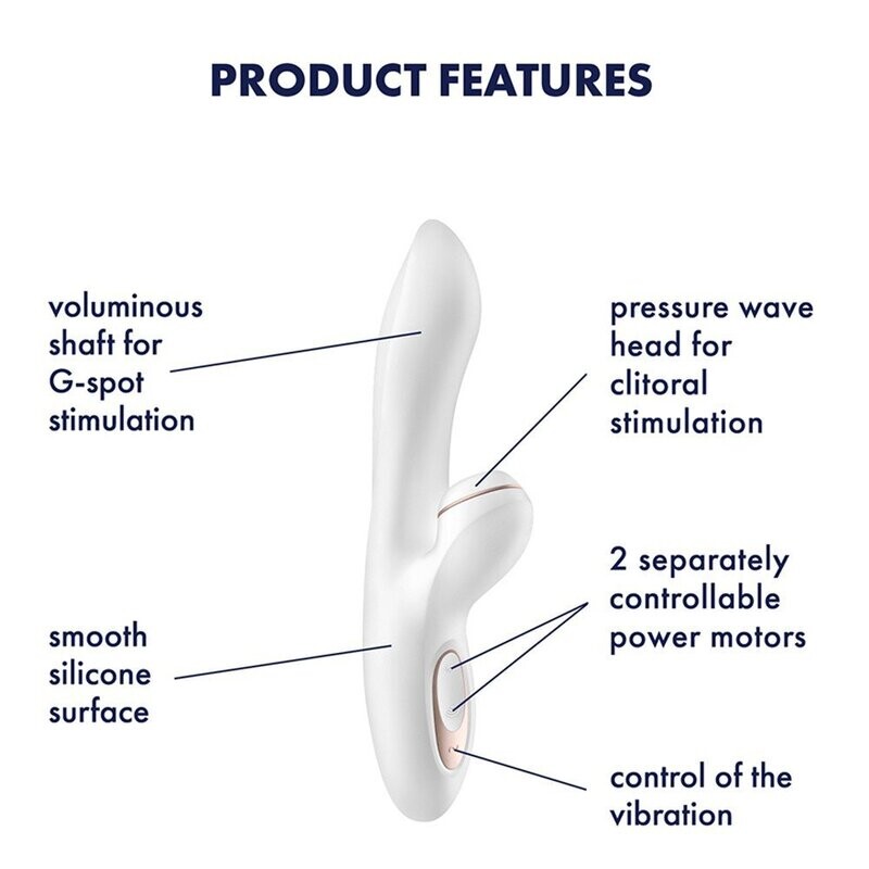 Vibromasseur rabbit blanc Pro+ G-spot Satisfyer