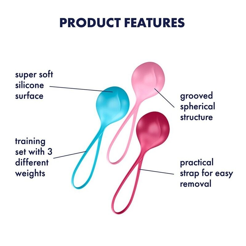 Set de 3 mono boule/boule/boule effet vibrant de Geisha Satisfyer