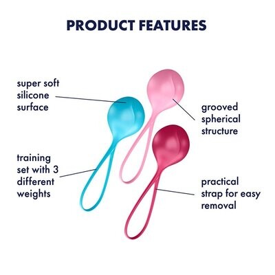 Set de 3 mono boule/boule/boule effet vibrant de Geisha Satisfyer