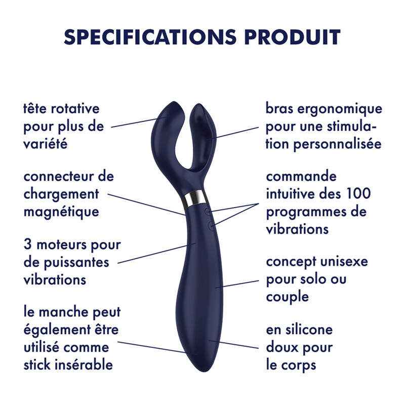 Vibromasseur pour couple Satisfyer Endless Fun 3 coloris