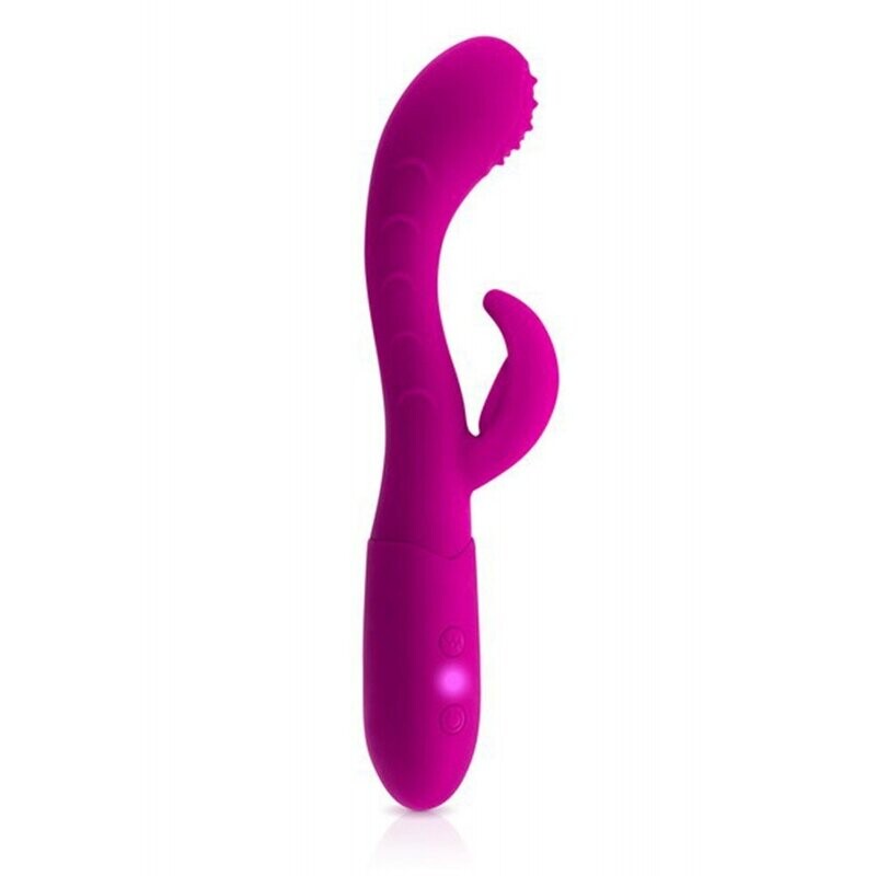 Vibromasseur rabbit rose USB stimulant 10 programmes