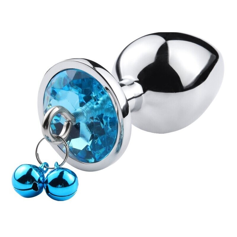 Plug anal bijou aluminium avec clochettes Taille S ou M