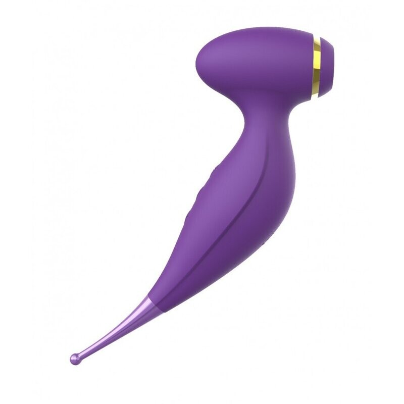 Oiseau du Paradis - Vibromasseur 2 en 1 avec succion et stimulateur Rouge ou violet
