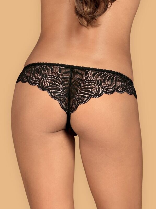 Contica Tanga ouvert - Noir