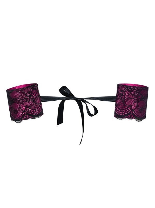 Roseberry Menottes - Noir et Fuchsia - TU