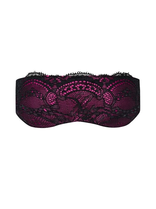 Roseberry Masque - Noir et Fuchsia - TU