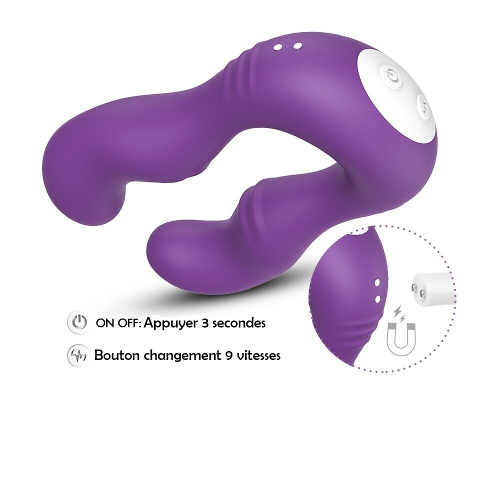 Vibromasseur Double En U - Slimfone - Neuf - Pour Stimulation Simultanée