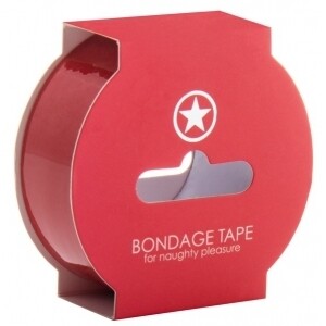 Ruban bondage 17mx2,5cm noir ou rouge