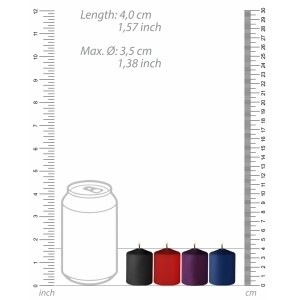 Lot de 4 bougies Tease Candle 24g 3 parfums
